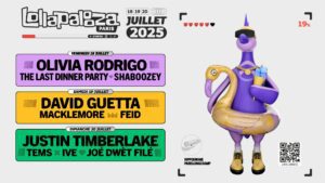 Cartel hasta el momento del Lollapalooza París 2025