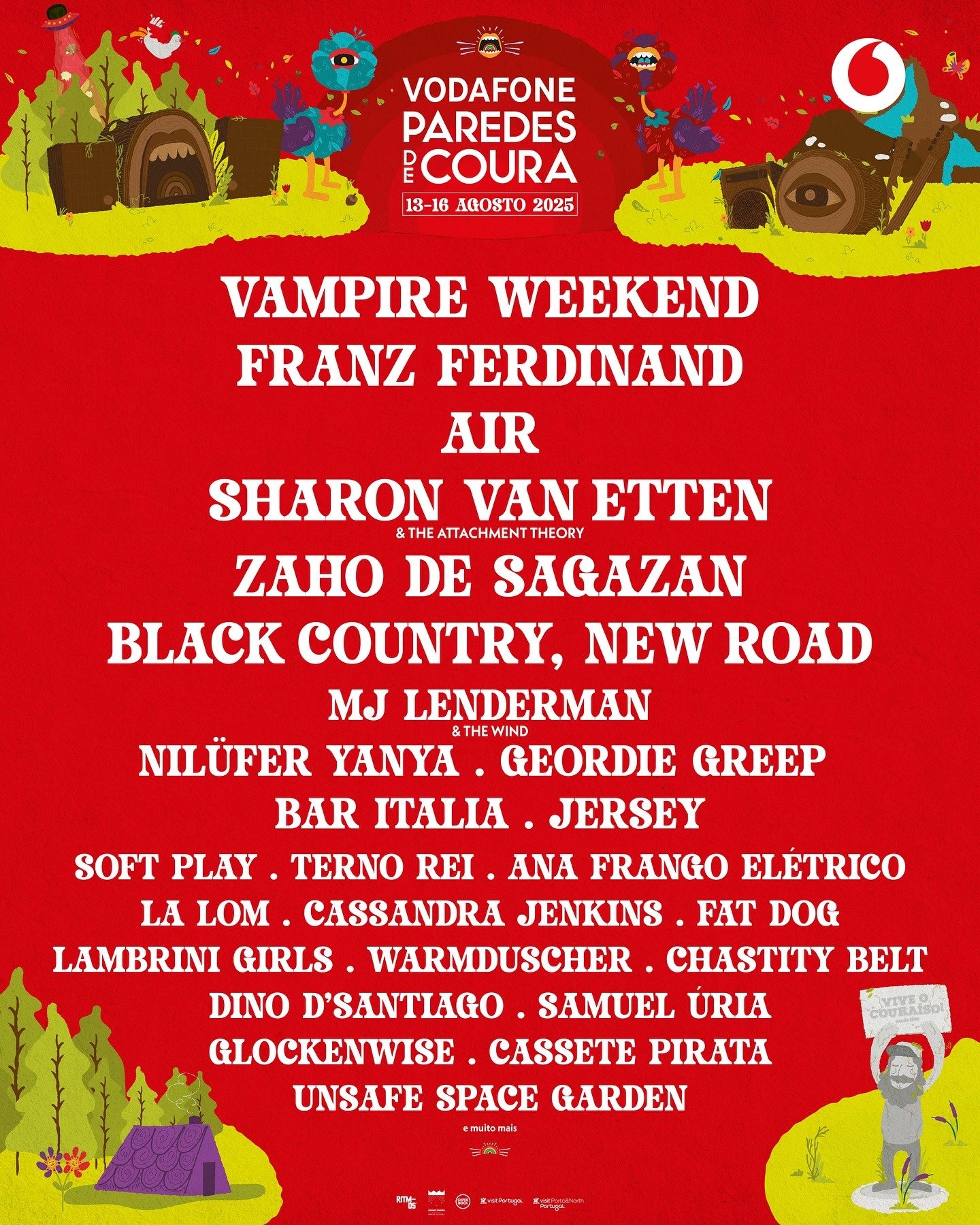 Cartel hasta el momento del Paredes de Coura 2025