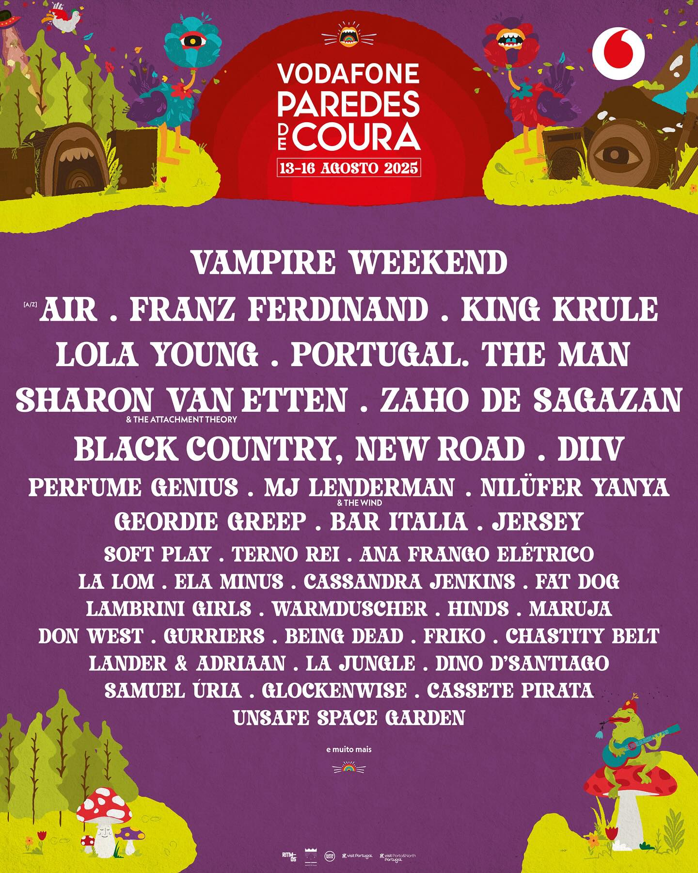 Cartel hasta el momento del Paredes de Coura 2025