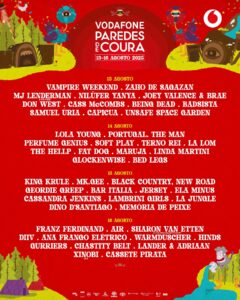 Cartel completo y por días del Vodafone Paredes de Coura 2025