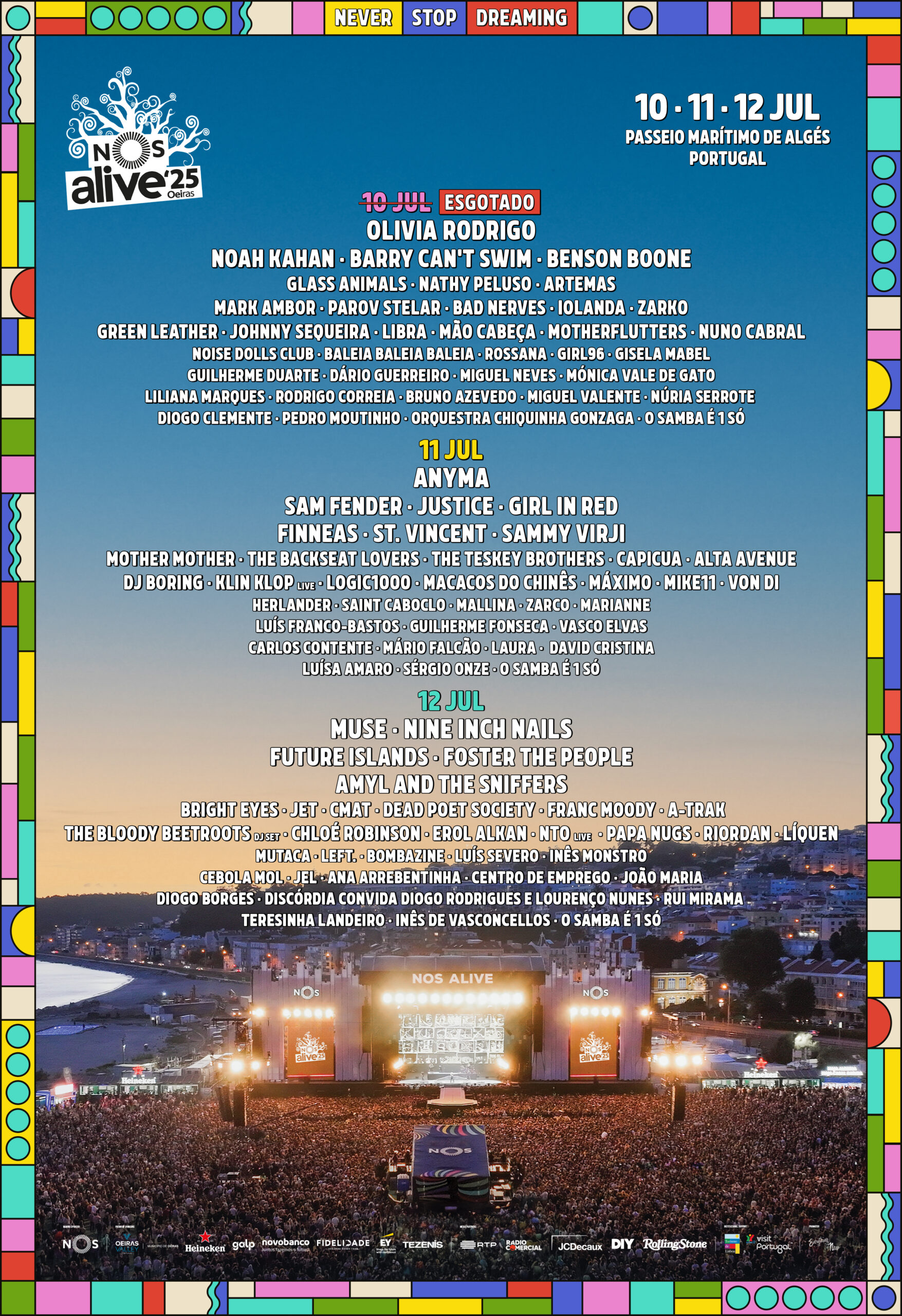Cartel del NOS Alive 2025