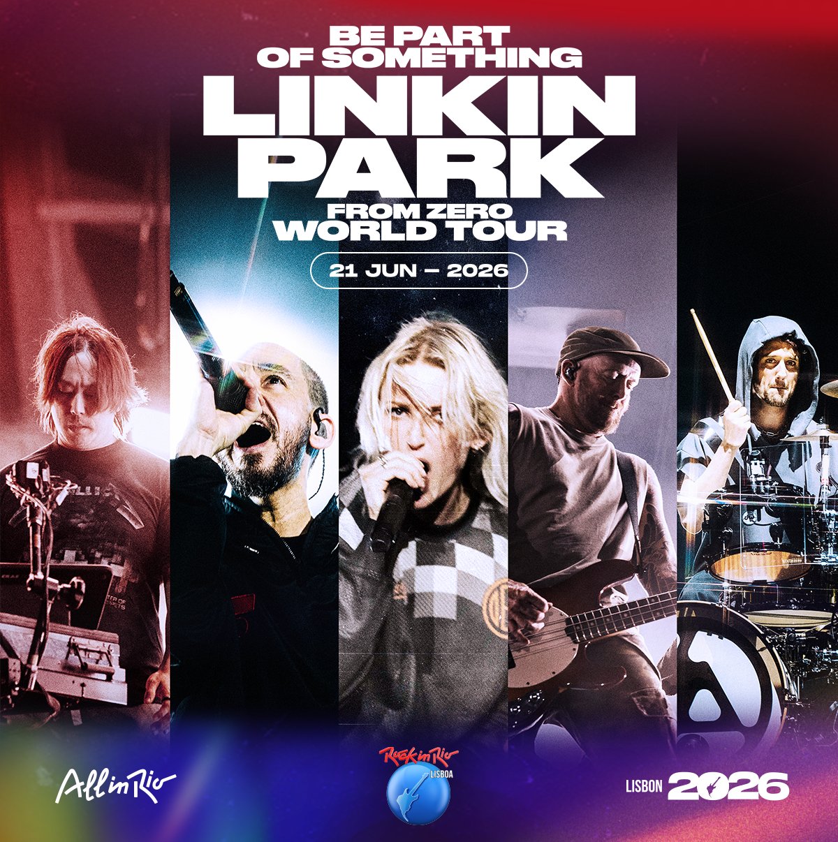 Linkin Park, al Rock in Rio Lisboa 2026