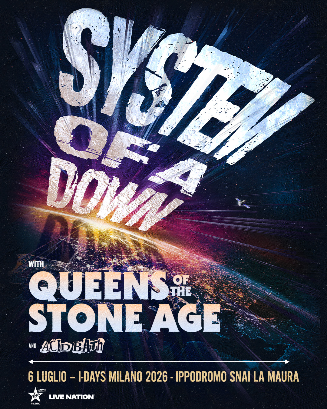 System Of A Down y más, al I-Days Milano 2026