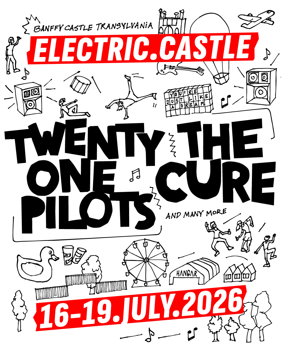 Twenty One Pilots y The Cure, al Electric Castle 2026