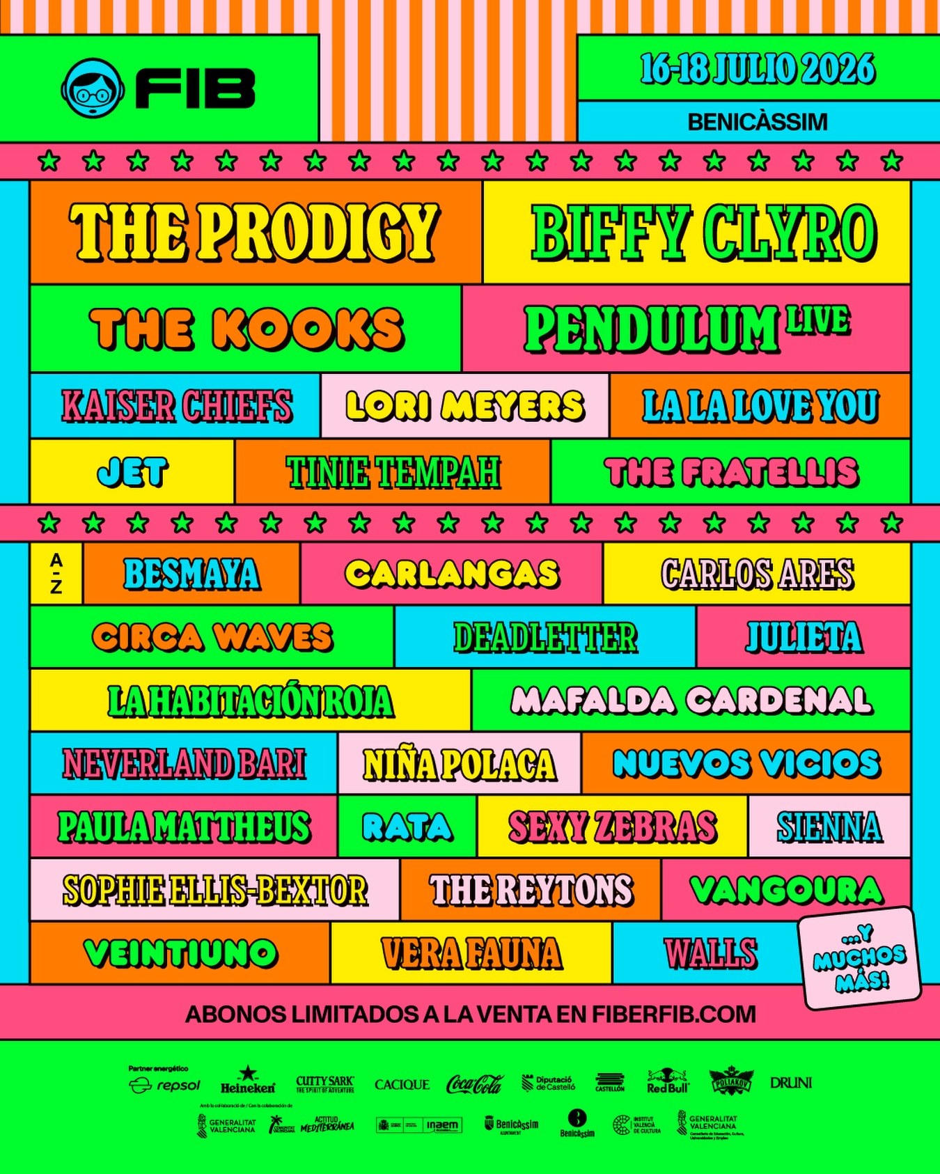 Cartel hasta el momento del FIB 2026