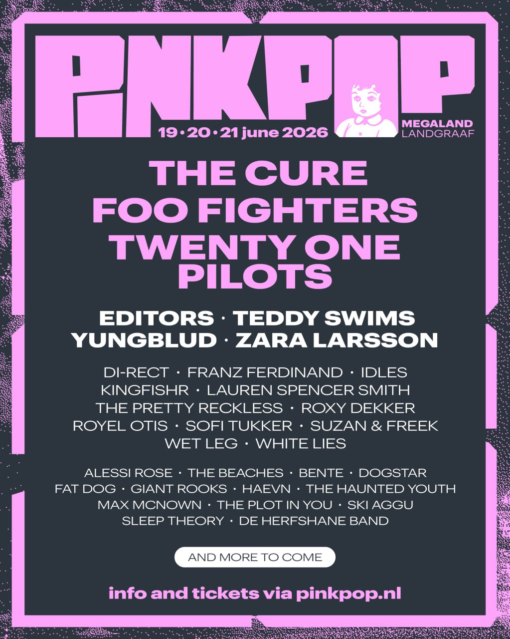 Primer avance de cartel del Pinkpop 2026