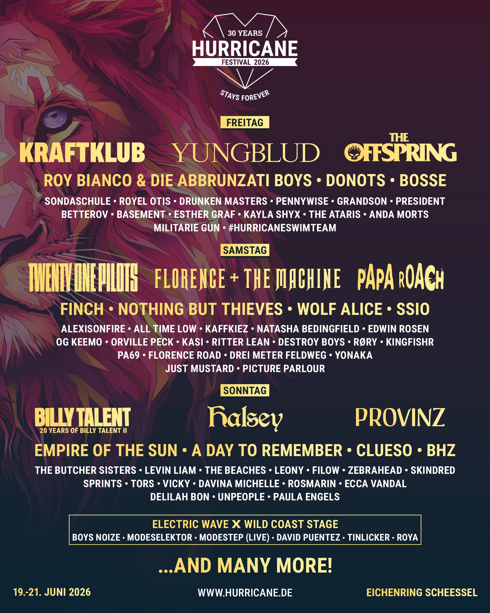 Cartel hasta el momento del Hurricane Festival 2026