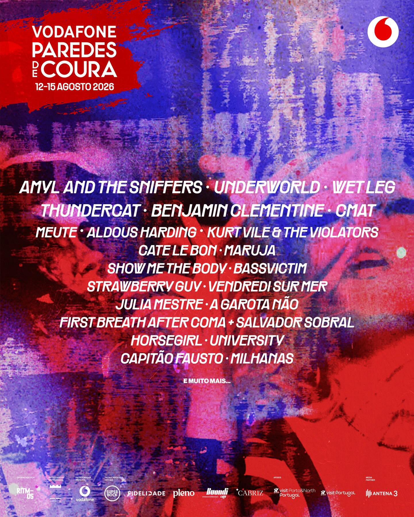 Cartel hasta el momento del Paredes de Coura 2026