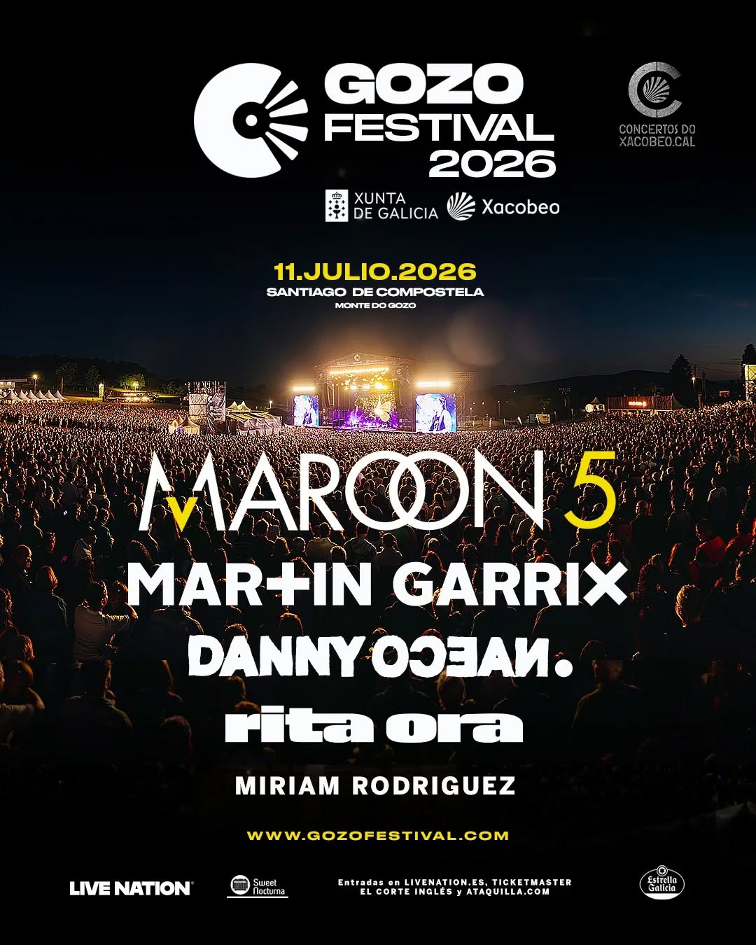 Cartel completo de O Gozo Festival 2026